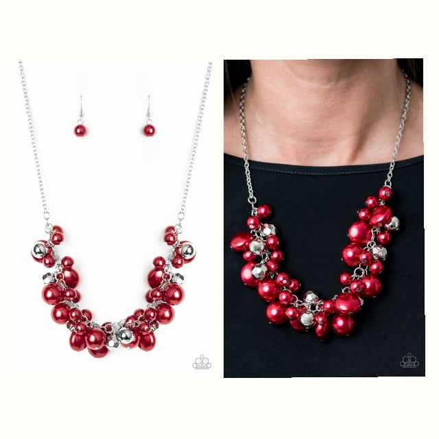 Battle Of The Bombshells Red Necklace