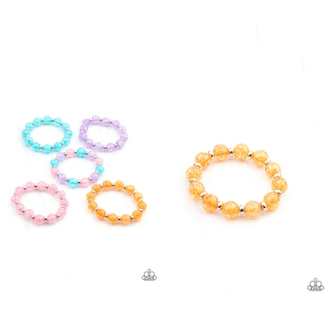 Starlet Shimmer Multicolored Bead Stretch Bracelets
