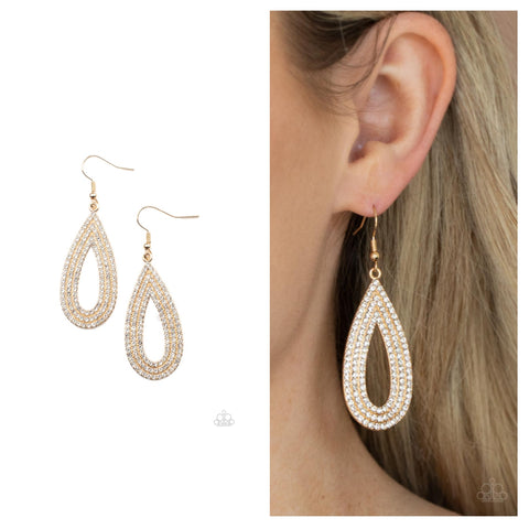 Exquisite Exaggeration Gold Earring