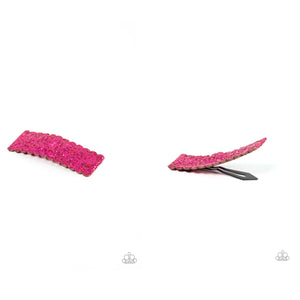 Shimmery Sequinista Pink Hair Clip