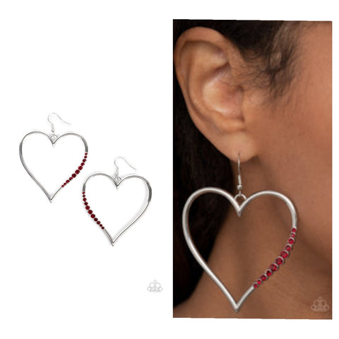 Bewitched Kiss Red Earring