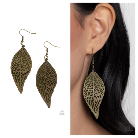 Leafy Luxury Green Earring