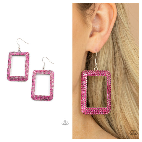 World FAME-ous Pink Earring