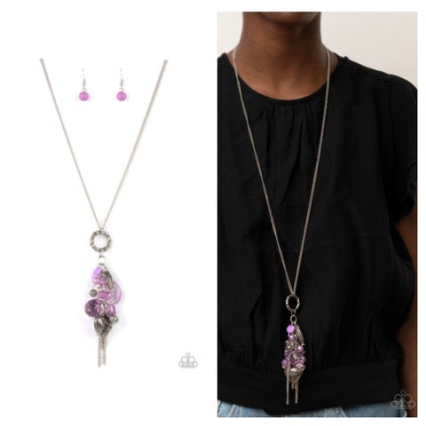 AMOR To Love Purple Necklace